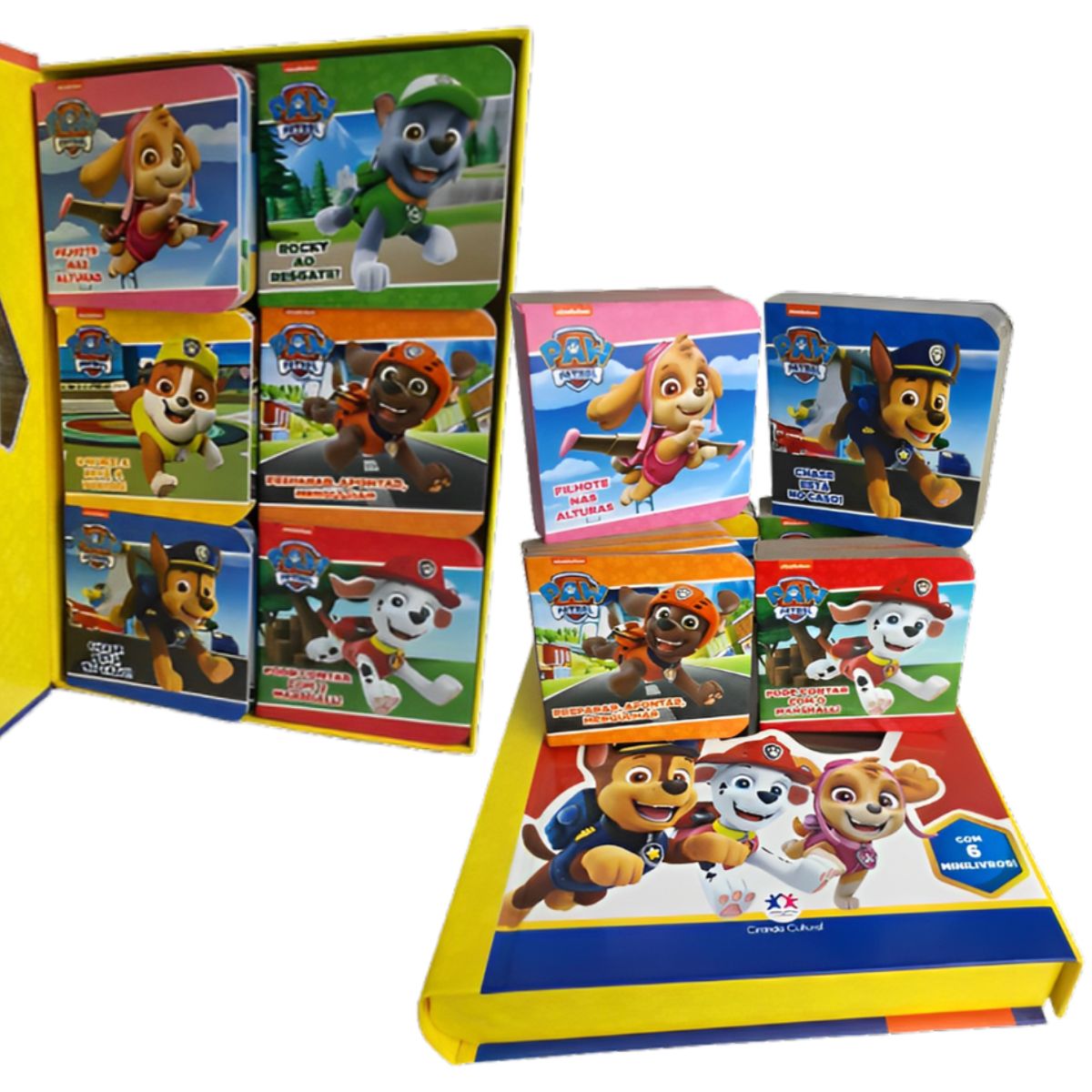 Livros Box Com 6 Minilivros Patrulha Canina - Patrulheiros Prontos Para A Ação - Ciranda Cultural Livros Box Com 6 Minilivros Patrulha Canina - Patrulheiros Prontos Para A Ação - Ciranda Cultural